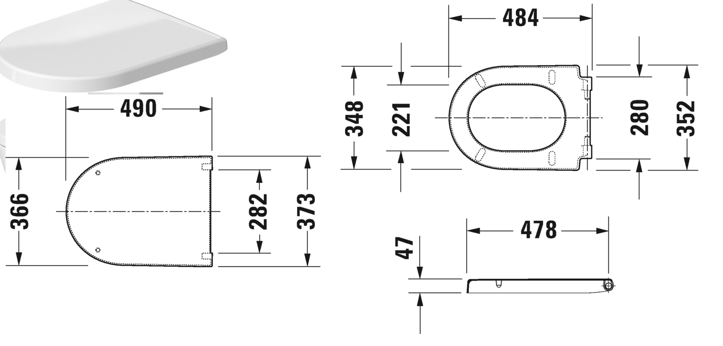 Сиденье для унитаза Duravit  63390000